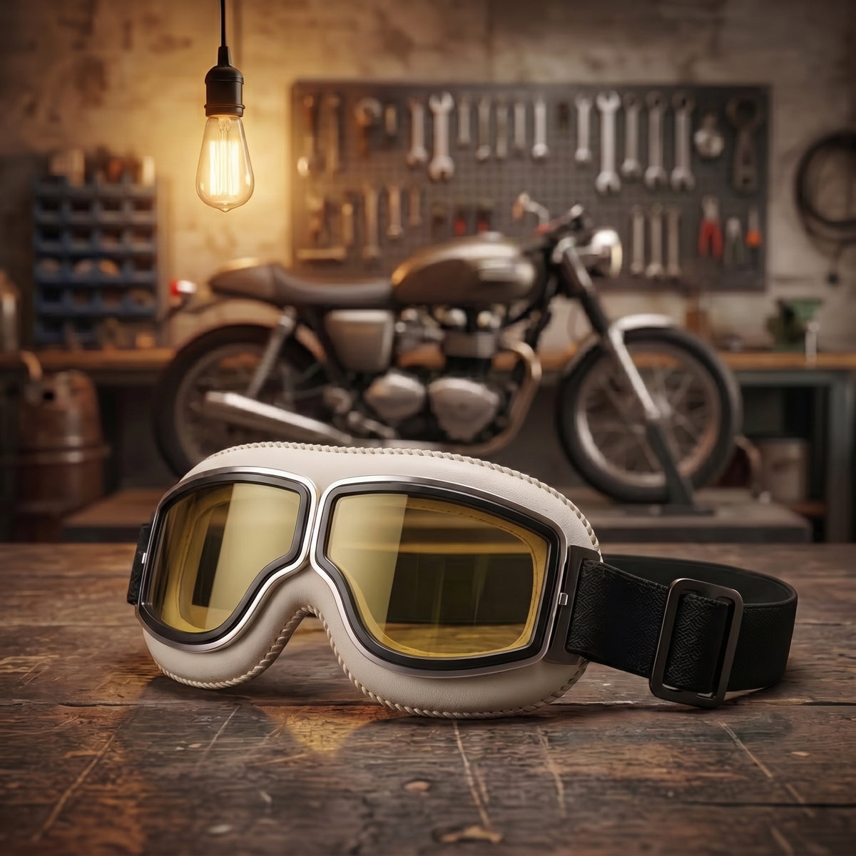 🔥 OTG Vintage Motorcycle Goggles (Fits Over Glasses)